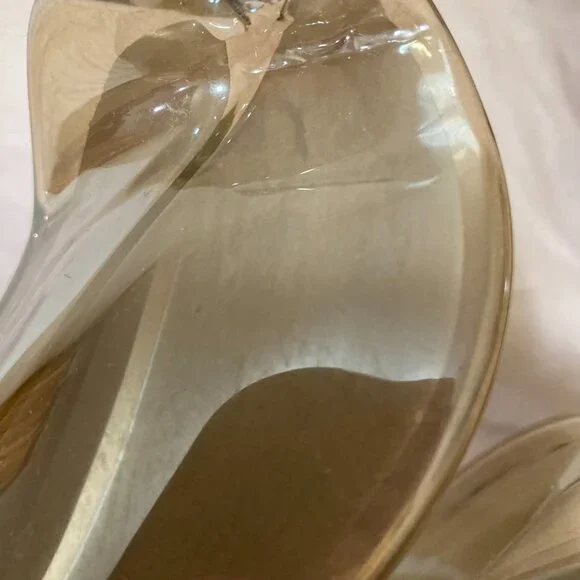 Murano Crystal Candle Holder Long Stem Made In Italy - Picture 6 of 6